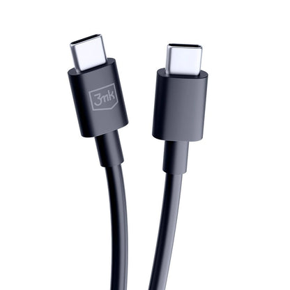 Daten- und Ladekabel USB-C - USB-C 3MK Hyper, 100 W, 1,2 m, Schwarz