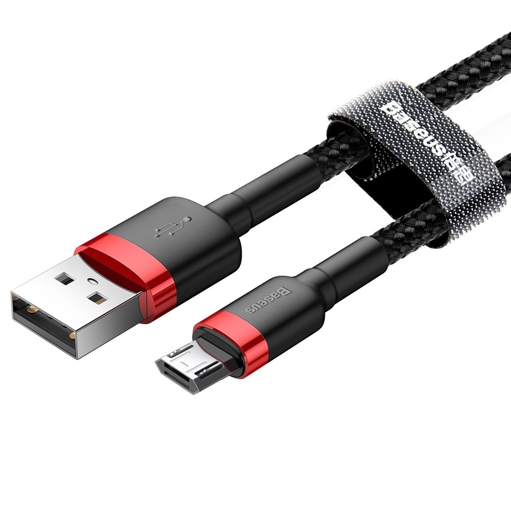 Daten- und Ladekabel USB-A - microUSB Baseus Cafule, 18W, 2m, Rot