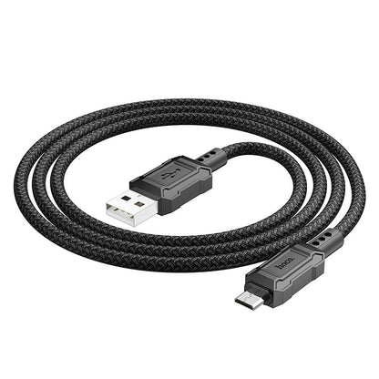 Daten- und Ladekabel USB-A - microUSB HOCO Leader X94, 18W, 1m, Schwarz