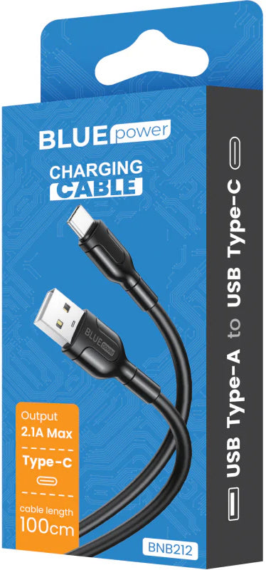Daten- und Ladekabel USB-A - USB-C Blue Power BNB212, 18W, 1m, Weiß