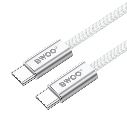 USB-C Daten- und Ladekabel - USB-C BWOO BO-X317C, 240W, 1m, Weiß