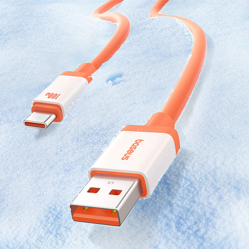 Daten- und Ladekabel USB-A - USB-C Baseus Zero Degree Series, 100W, 2m, Rot