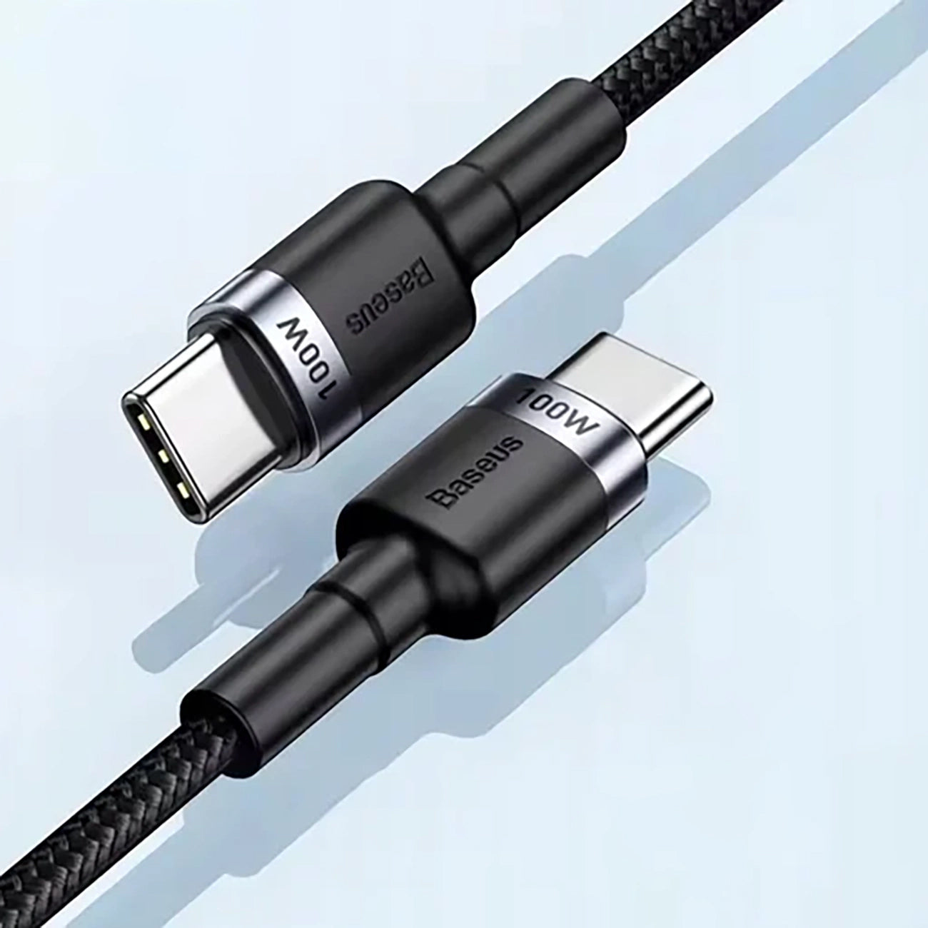 USB-C Daten- und Ladekabel - USB-C Baseus Cafule, 100W, 2m, Grau CATKLF-BLG1