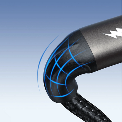 Daten- und Ladekabel USB-A - USB-C Joyroom S-A25 Light-Speed, 100W, 1.2m, Schwarz