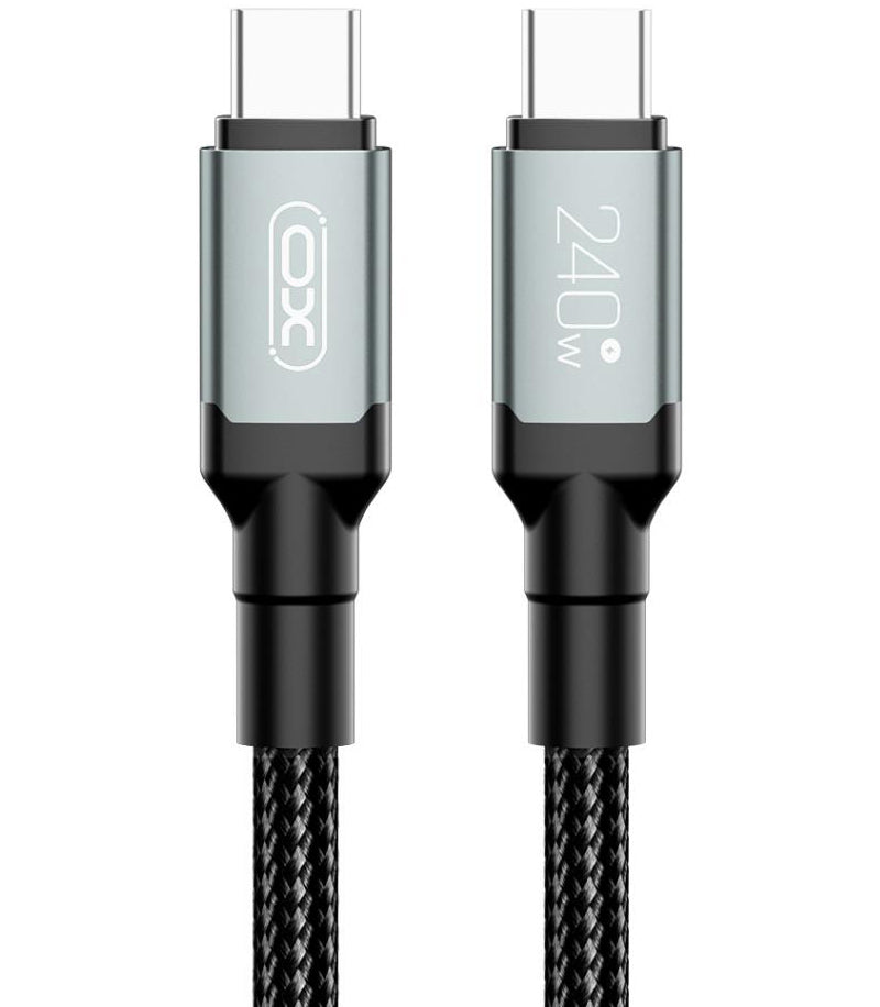 USB-C Daten- und Ladekabel - USB-C XO Design NB-Q264B, 240W, 2m, Schwarz