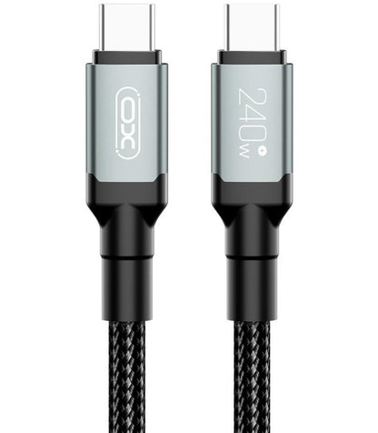 USB-C Daten- und Ladekabel - USB-C XO Design NB-Q264A, 240W, 1m, Schwarz
