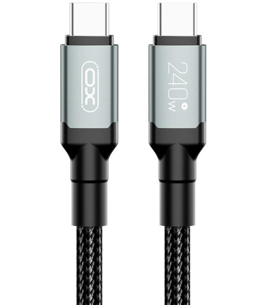 USB-C Daten- und Ladekabel - USB-C XO Design NB-Q264A, 240W, 1m, Schwarz