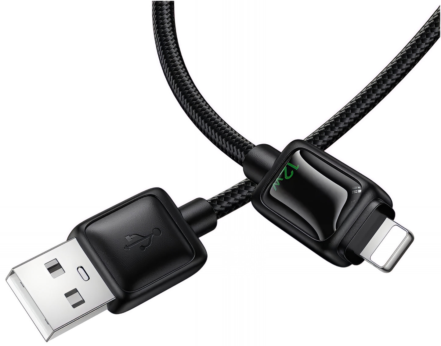 Daten- und Ladekabel USB-A - Lightning HOCO U146, 12W, 1.2m, Schwarz