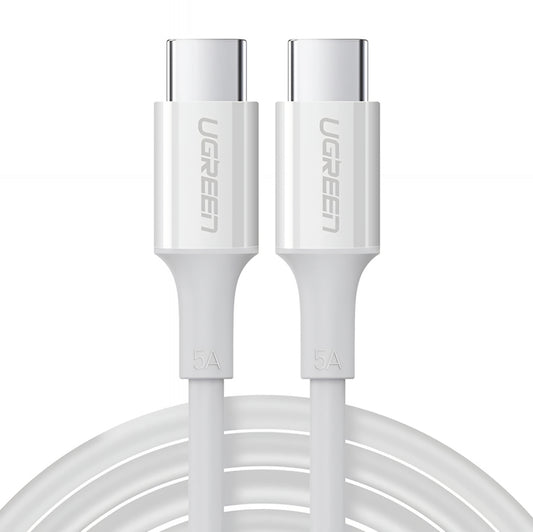 USB-C zu USB-C Daten- und Ladekabel UGREEN US300, 100W, 2m, Weiß