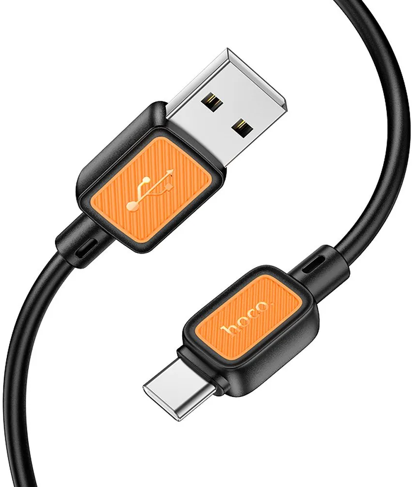Daten- und Ladekabel USB-A - USB-C HOCO X108, 18W, 1m, Schwarz