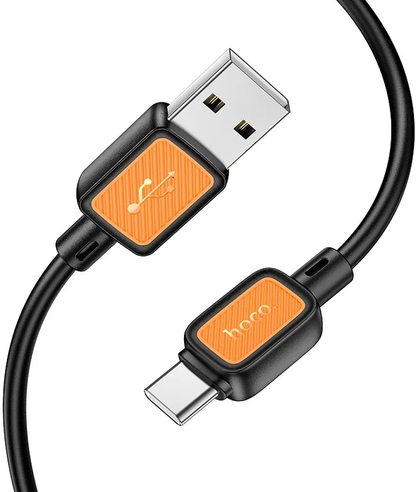 Daten- und Ladekabel USB-A - USB-C HOCO X108, 18W, 1m, Schwarz