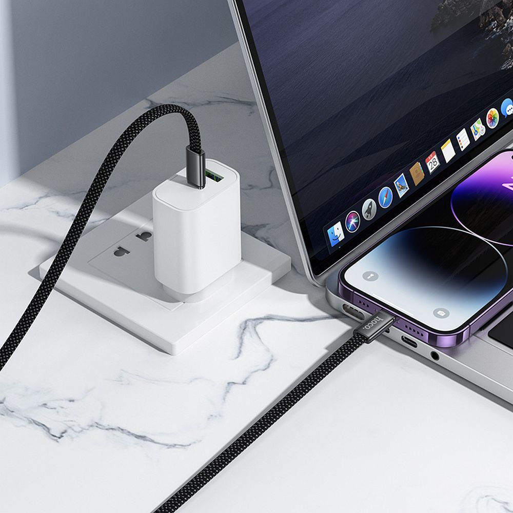 USB-C Daten- und Ladekabel - USB-C HOCO X125, 60W, 1m, Weiß