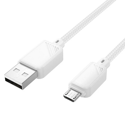 Daten- und Ladekabel USB-A - microUSB HOCO X113, 18W, 1m, Weiß