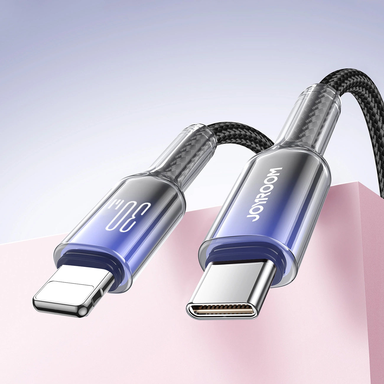 Daten- und Ladekabel USB-C - Lightning Joyroom S-A42, 30W, 1,2m, Schwarz