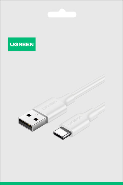 USB-A - USB-C Daten- und Ladekabel UGREEN US287, 18W, 1,5m, Weiß