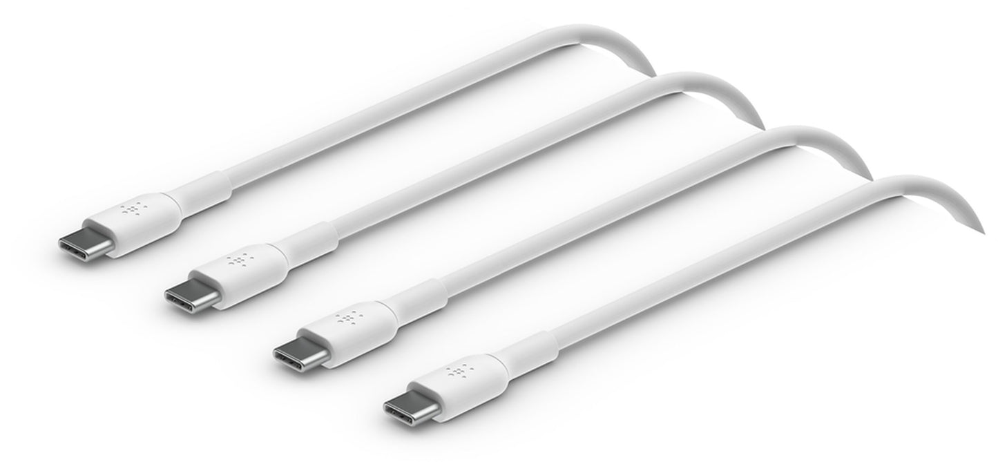 Daten- und Ladekabel USB-C - USB-C Belkin BoostCharge, 60W, 1m, 2er-Set, Weiß CAB003bt1MWH2PK