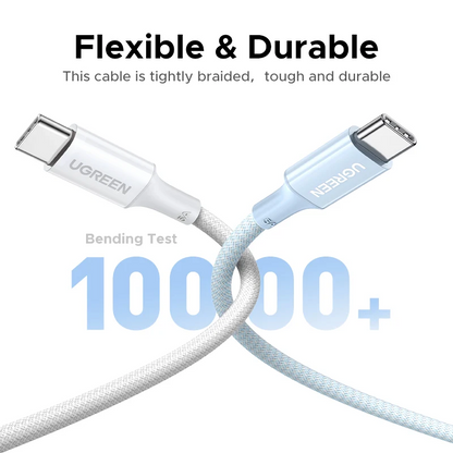 USB-C Data and Charging Cable - USB-C UGREEN L502 (35221), 100W, 2m, White