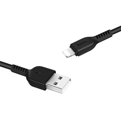 USB-A - Lightning Daten- und Ladekabel HOCO Flash X20, 18W, 1m, Schwarz