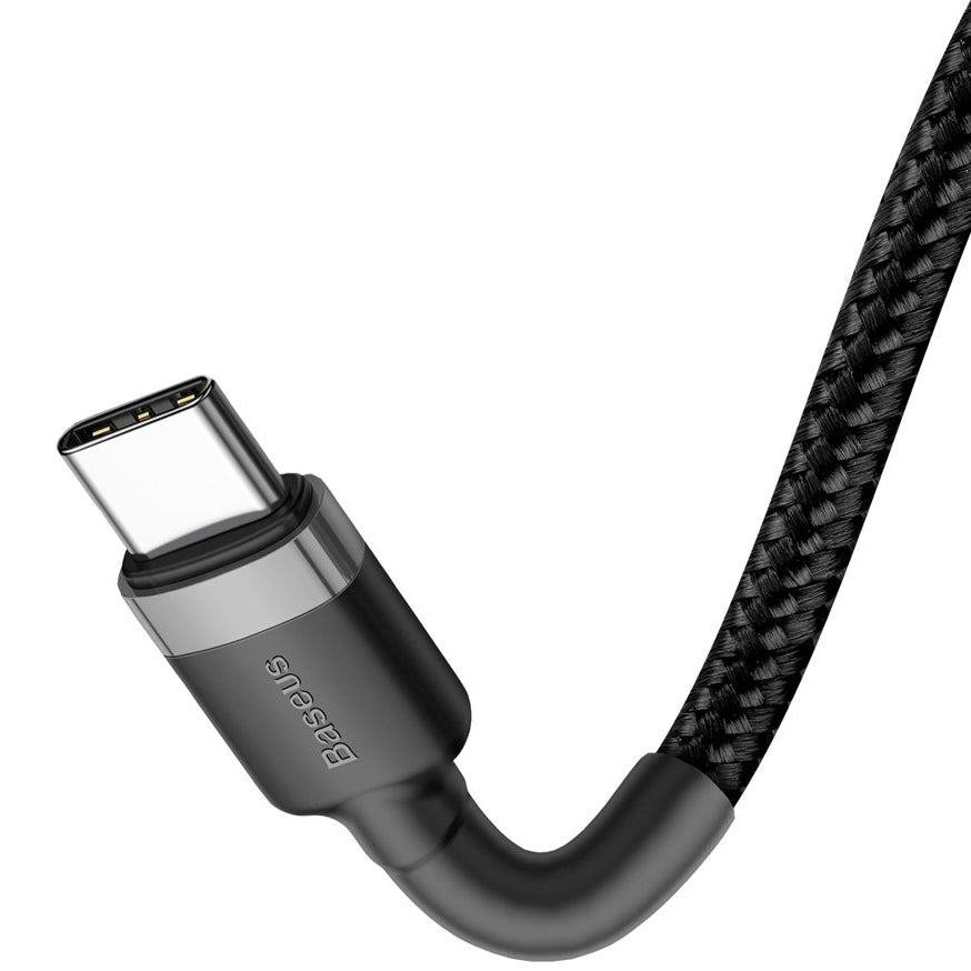 Daten- und Ladekabel USB-C – USB-C Baseus Coffee, 60 W, 2 m, Schwarz CATKLF-HG1