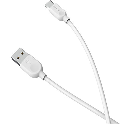 Daten- und Ladekabel USB-A - USB-C Borofone BX14 LinkJet, 18 W, 2 m, Weiß