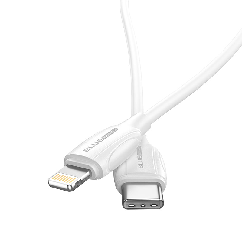 USB-C-Daten- und Ladekabel – Lightning BLUE Power B1BX19, 18 W, 1 m, Weiß