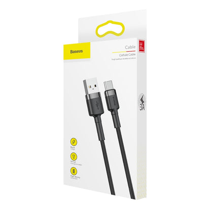 Daten- und Ladekabel USB-A - USB-C Baseus Coffee, 18 W, 1 m, Grau CATKLF-EG1