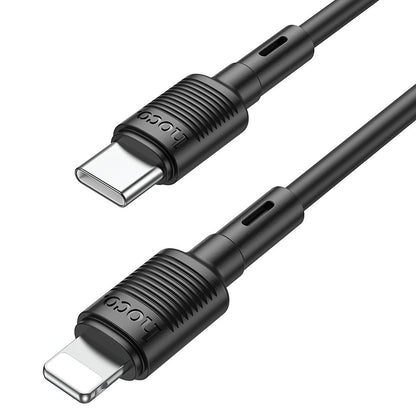 Daten- und Ladekabel USB-C – Lightning HOCO X83 Victory, 20 W, 1 m, Schwarz