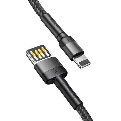 Daten- und Ladekabel USB-A – Lightning Baseus Coffee, 18 W, 2 m, Grau CALKLF-HG1