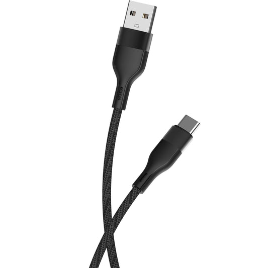 Daten- und Ladekabel USB-A - USB-C MaXlife MXUC-07, 20 W, 1 m, Schwarz