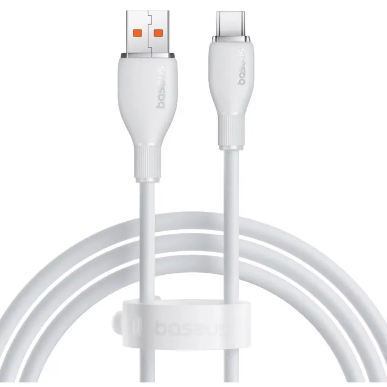 Daten- und Ladekabel USB-A - USB-C Baseus Pudding, 100W, 2m, Weiß P10355703221-01
