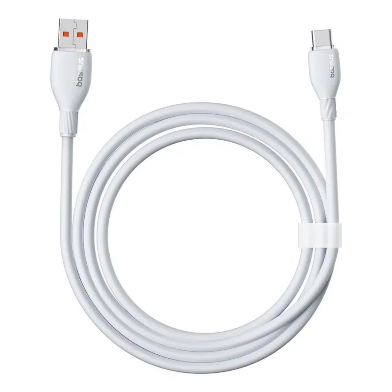 USB-A auf USB-C Daten- und Ladekabel Baseus Pudding, 100W, 1,2m, Weiß