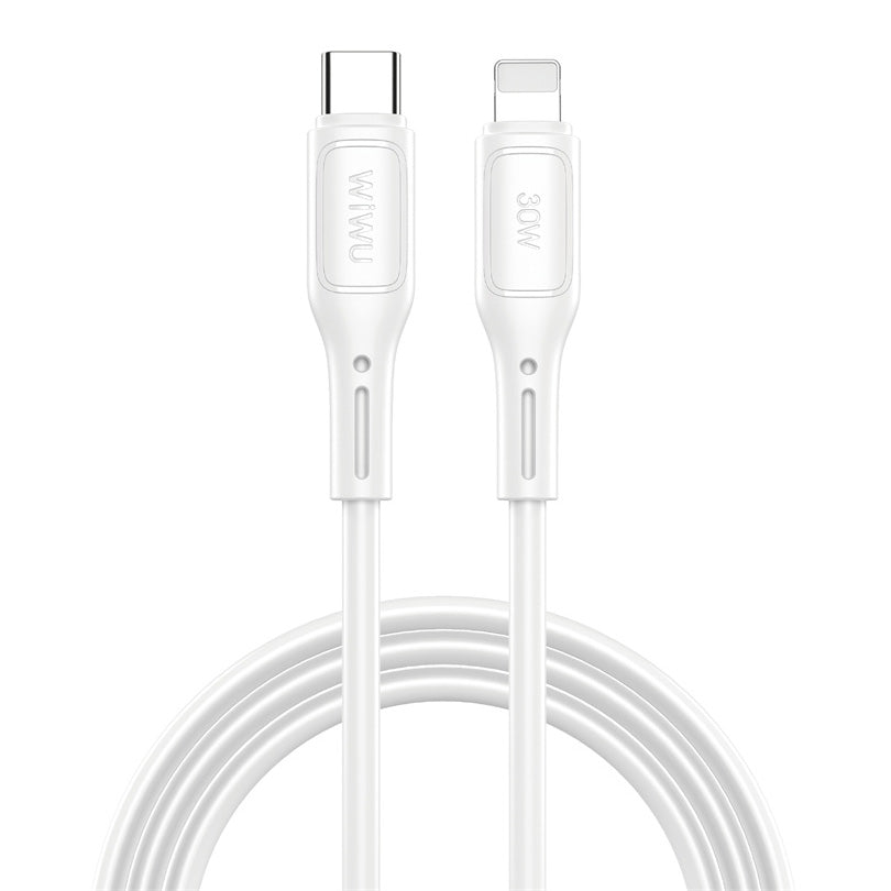 Daten- und Ladekabel USB-C – Lightning WiWu Wi-C043E Starlink, 30 W, 1 m, Weiß