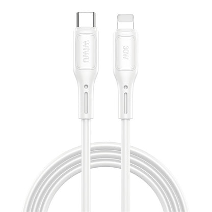 Daten- und Ladekabel USB-C – Lightning WiWu Wi-C043E Starlink, 30 W, 1 m, Weiß