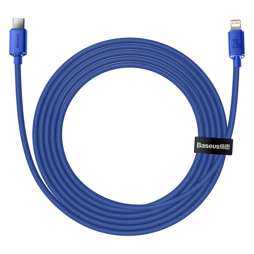USB-C to Lightning Data and Charging Cable Baseus Crystal Shine Series, 20W, 1.2m, Blue CAJY000203