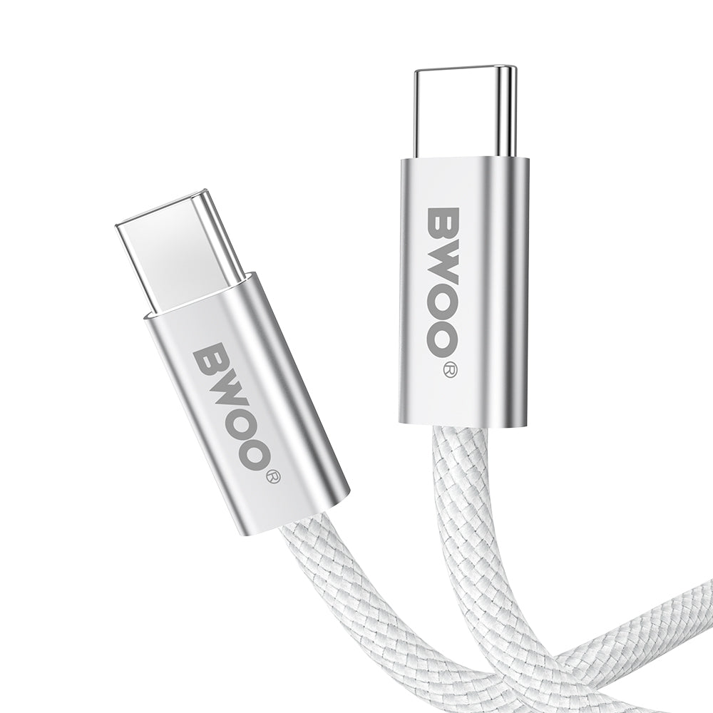 USB-C Daten- und Ladekabel - USB-C BWOO BO-X317C, 240W, 1m, Weiß