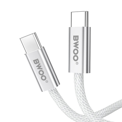 USB-C Daten- und Ladekabel - USB-C BWOO BO-X317C, 240W, 1m, Weiß