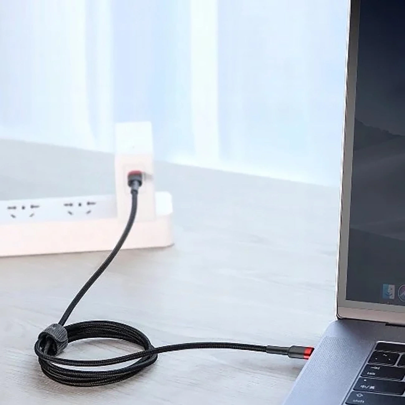 USB-C Daten- und Ladekabel - USB-C Baseus Cafule, 100W, 2m, Grau CATKLF-BLG1