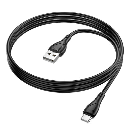 USB-A - USB-C Daten- und Ladekabel Borofone BX121 Energy, 18W, 1m, Schwarz