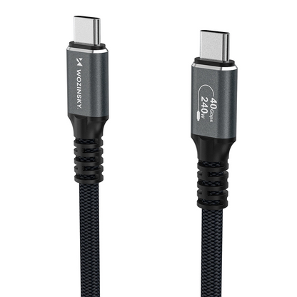 USB-C Daten- und Ladekabel - USB-C WZK WPS-UY42S, 240W, 2m, Schwarz