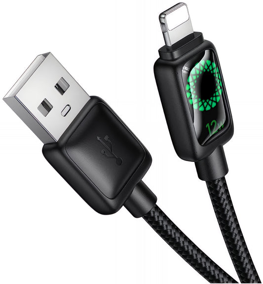 Daten- und Ladekabel USB-A - Lightning HOCO U146, 12W, 1.2m, Schwarz