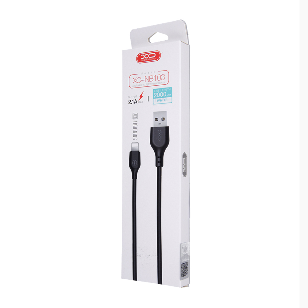 Daten- und Ladekabel USB-A - microUSB XO Design NB103, 18W, 1m, Weiß