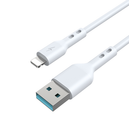 Daten- und Ladekabel USB-A - Lightning BWOO BO-X172L-2M, 15W, 2m, Weiß