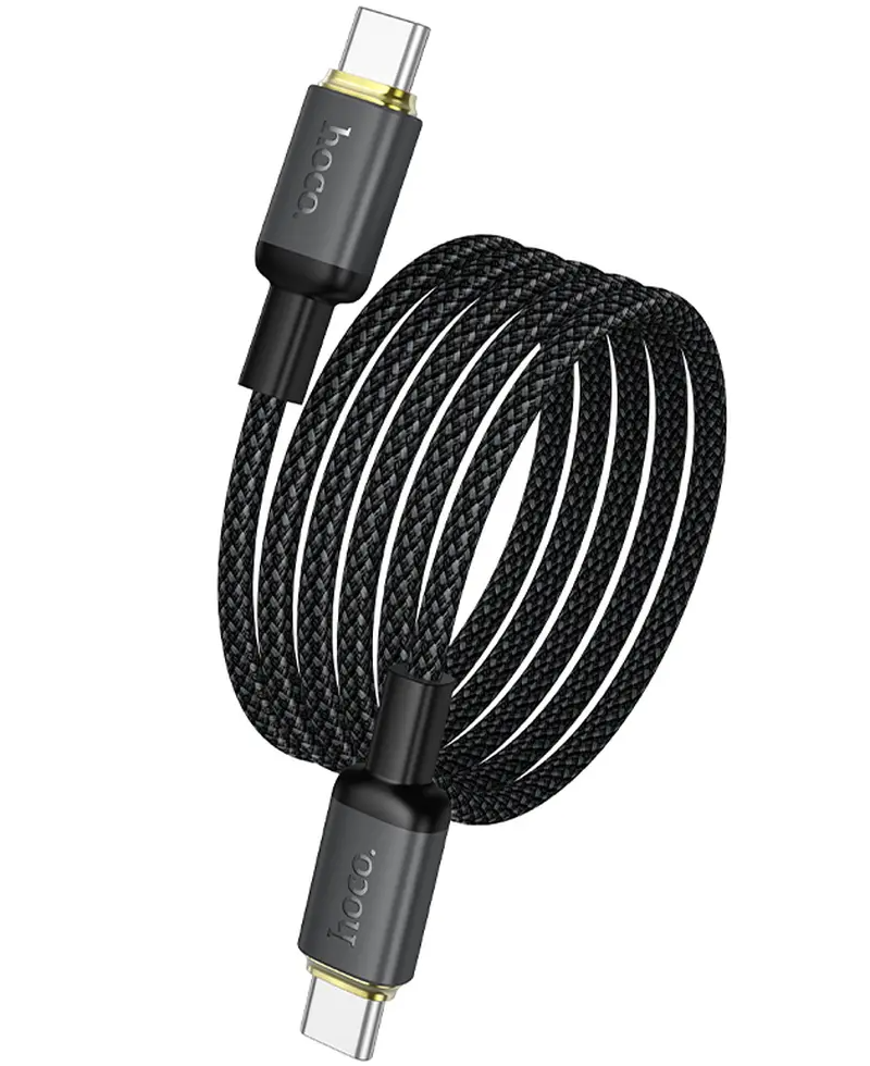 Daten- und Ladekabel USB-C - USB-C HOCO X128 Benefit, 60W, 1m, Schwarz