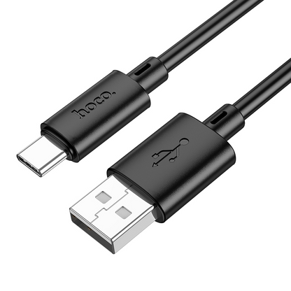 USB-A to USB-C Data and Charging Cable HOCO X88, 18W, 2m, Black