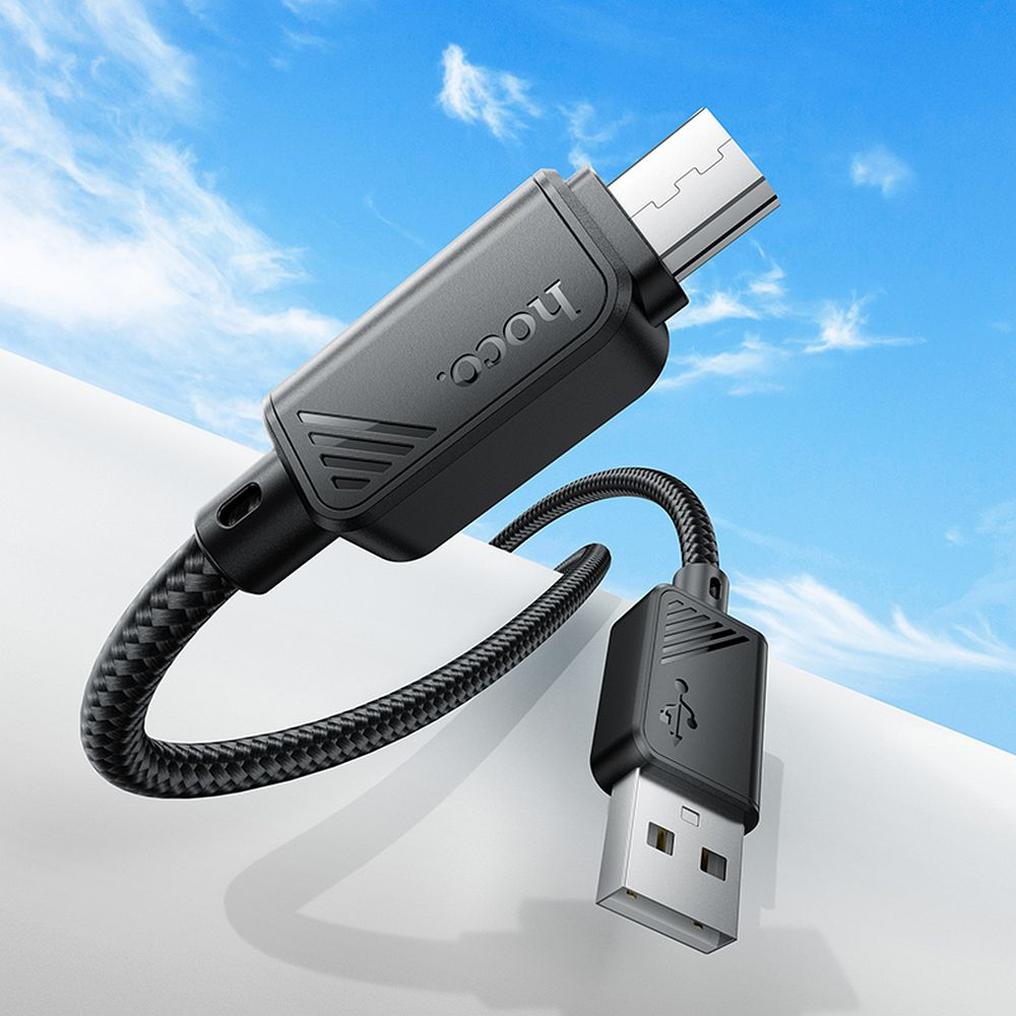 Daten- und Ladekabel USB-A - microUSB HOCO X113, 18W, 1m, Schwarz