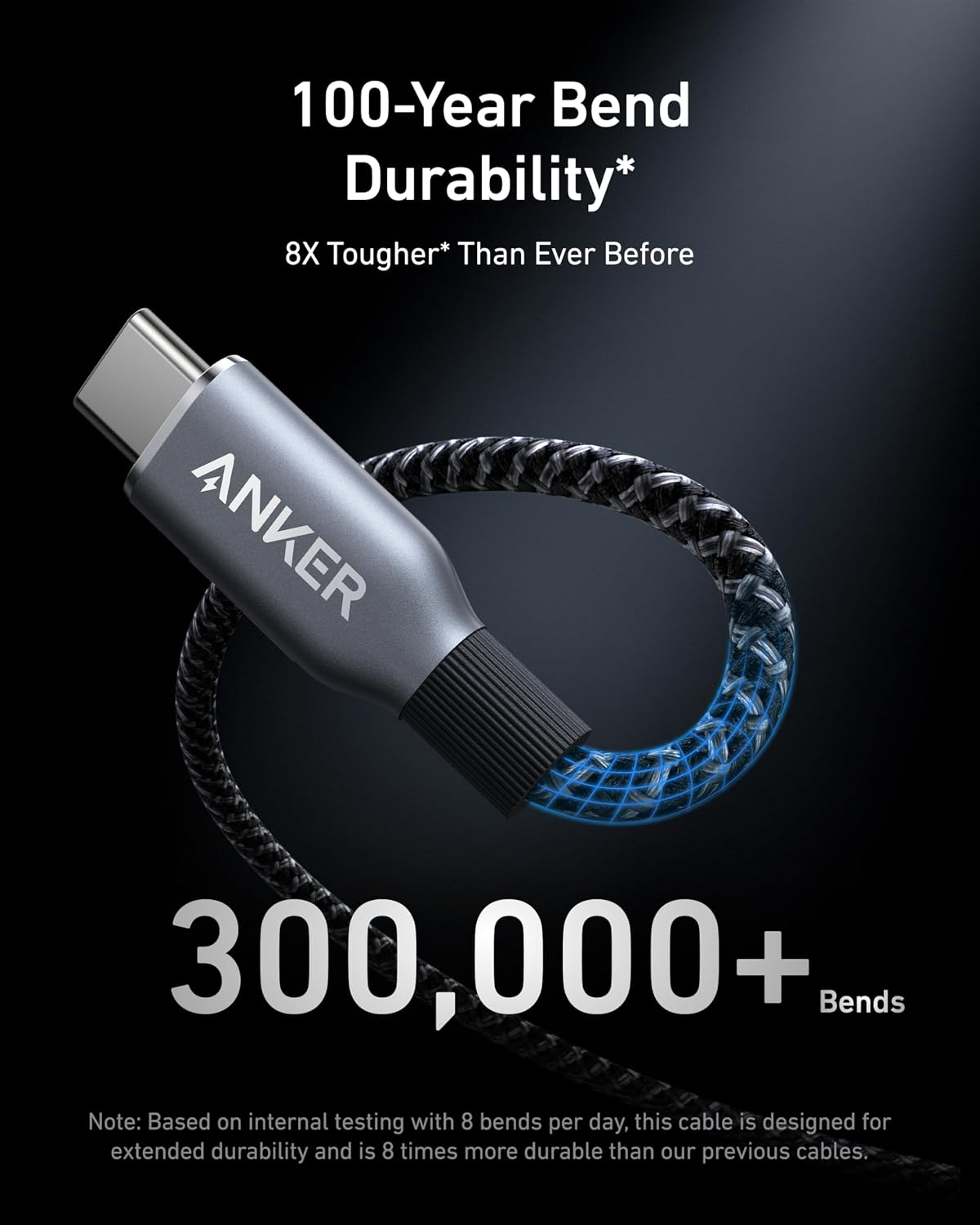 Anker Prime USB-C-auf-USB-C-Daten- und Ladekabel, 240 W, 0,9 m, Schwarz A88E2011