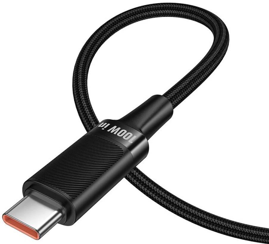 Daten- und Ladekabel USB-C - USB-C HOCO U153 Extreme, 100W, 1,2m, Schwarz
