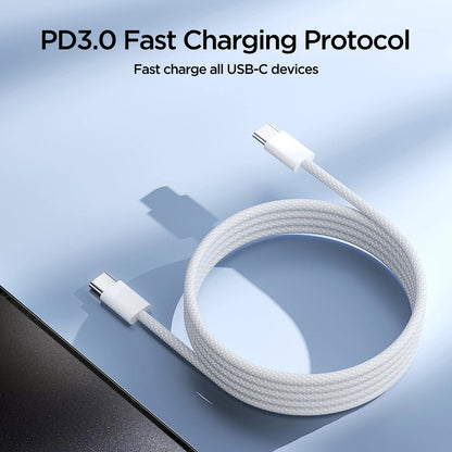 USB-C Daten- und Ladekabel - USB-C Joyroom S-A45, 60W, 1m, Weiß 