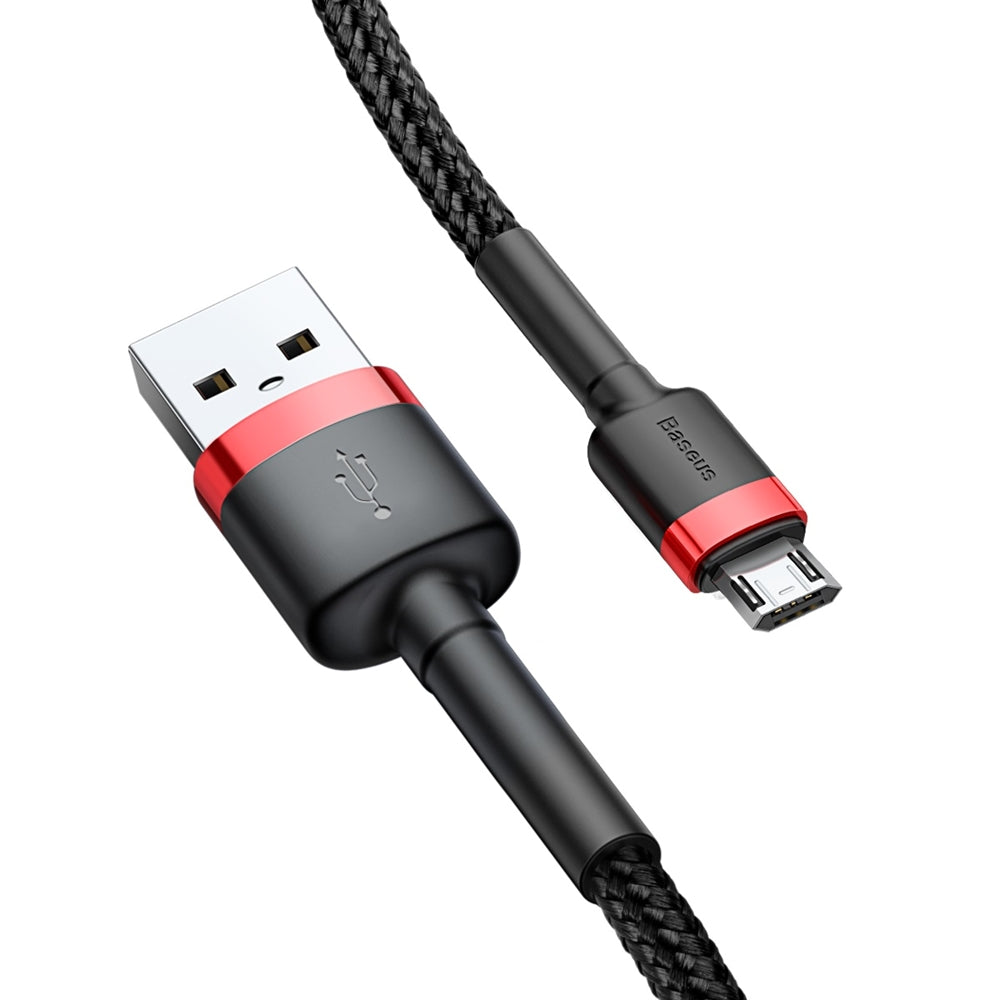 Daten- und Ladekabel USB-A - microUSB Baseus Cafule, 18W, 2m, Rot