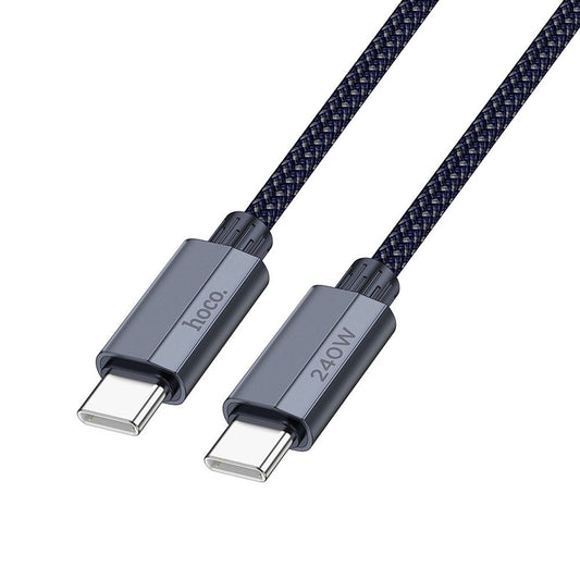 Daten- und Ladekabel USB-C - USB-C HOCO U134, 240 W, 1,8 m, Marineblau